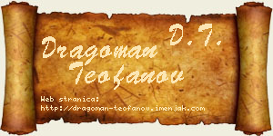 Dragoman Teofanov vizit kartica